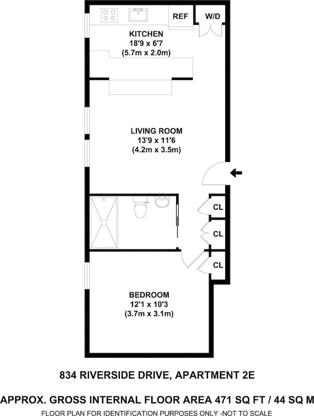 834 Riverside Dr Unit 2-E, New York City, NY 10032 - room layout