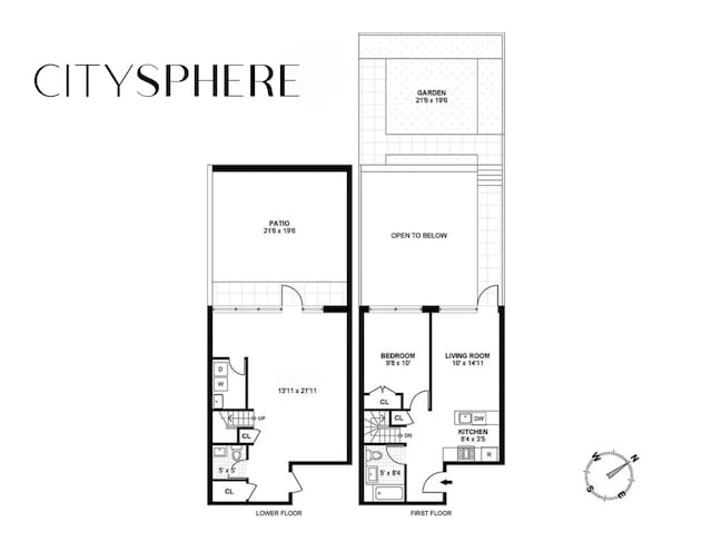307 Cooper St Unit 1B, New York City, NY 11237 - home floor plan