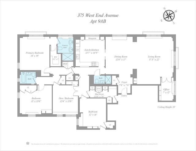 375 W End Ave Unit 9Ab, New York City, NY 10024 - property floor plan