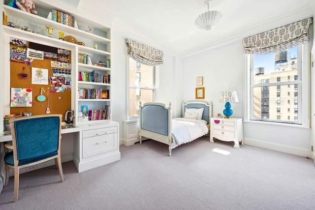 375 W End Ave Unit 9Ab, New York City, NY 10024 - bedroom with carpet floors and crown molding