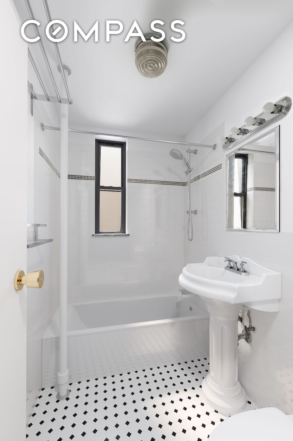 87 Barrow St Unit 5E, New York City, NY 10014 - bathroom with  shower combination and toilet