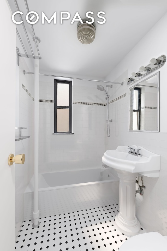 87 Barrow St Unit 5E, New York City, NY 10014 - bathroom with  shower combination and toilet