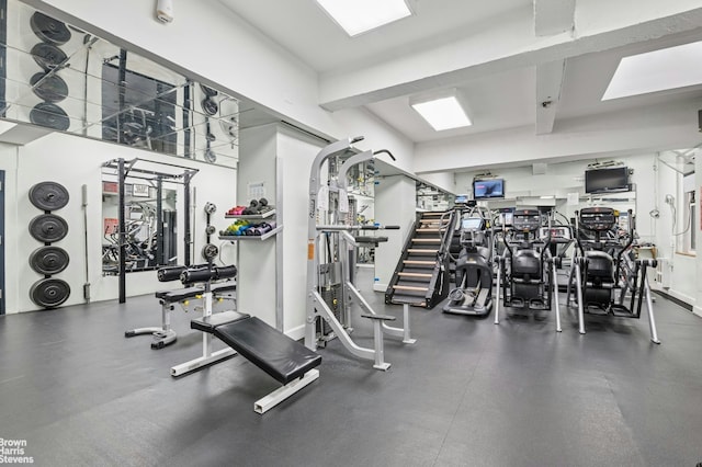 view of exercise room