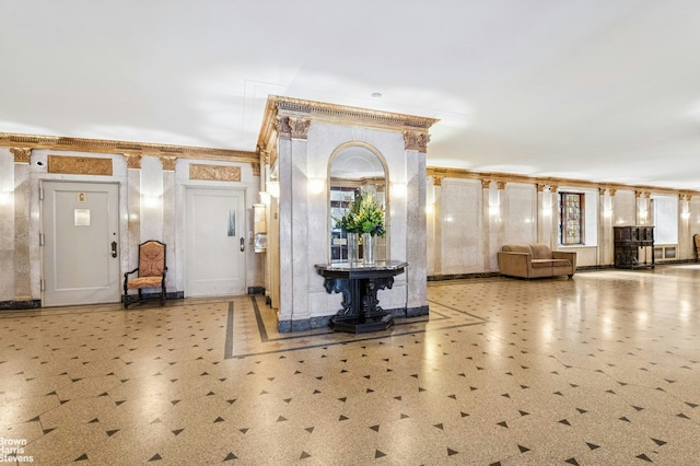 250 W 94th St Unit 3K, New York City, NY 10025 - community lobby with ornamental molding