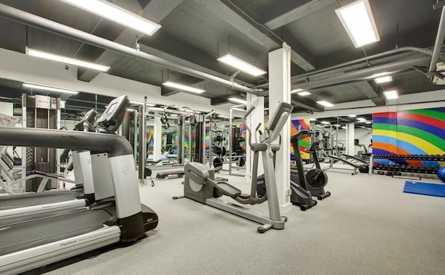 view of exercise room