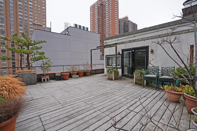 407 E 91st St Unit 5F, New York City, NY 10128 - view of patio / terrace featuring a wooden deck