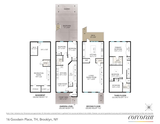 16 Goodwin Place, New York City, NY 11221 - room layout