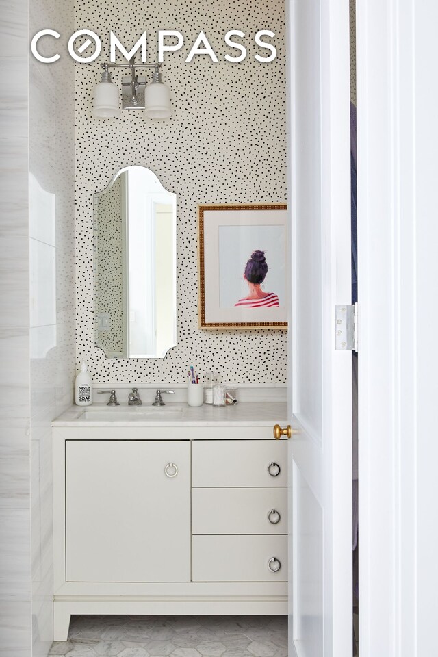 100 W 80th St Unit 5B, New York City, NY 10024 - bathroom with vanity