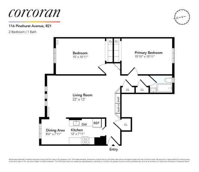 116 Pinehurst Ave Unit R21, New York City, NY 10033 - view of floor plan / room layout