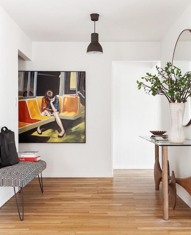 140 7th Ave Unit 4L, New York City, NY 10011 - living area with wood finished floors