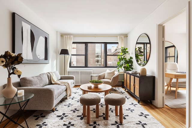 140 7th Ave Unit 4L, New York City, NY 10011 - living area featuring light wood-style floors