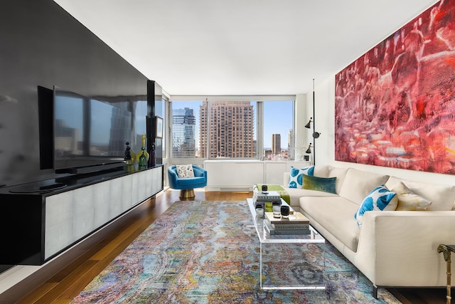 111 W 67th St Unit 34C, New York City, NY 10023 - living room featuring wood finished floors