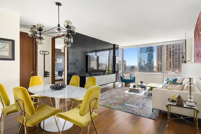 111 W 67th St Unit 34C, New York City, NY 10023 - dining room with hardwood / wood-style flooring
