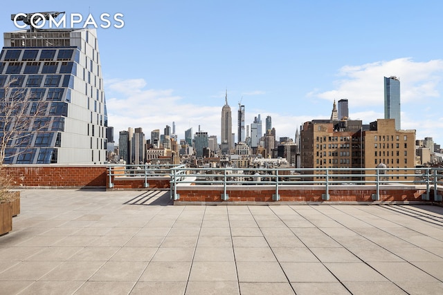 22 W 15th St Unit 10G, New York City, NY 10011 - view of patio with a view of skyline