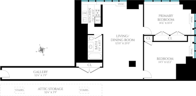 310 E 46th St Unit 19M, New York City, NY 10017 - floor plan / room layout