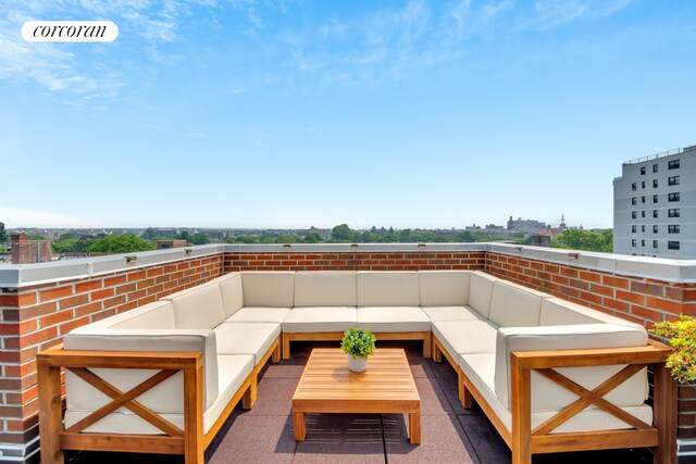 1138 Ocean Ave Unit 8F, New York City, NY 11230 - view of patio featuring an outdoor living space