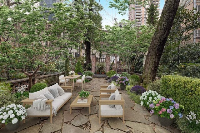 241 E 48th St, New York City, NY 10017 - view of patio / terrace featuring outdoor lounge area