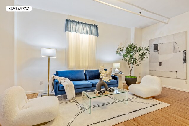 40 W 24th St Unit 6West, New York City, NY 10010 - living area with wood finished floors and baseboards