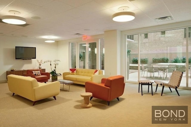 300 E 23rd St Unit 7H, New York City, NY 10010 - building lobby with a drop ceiling