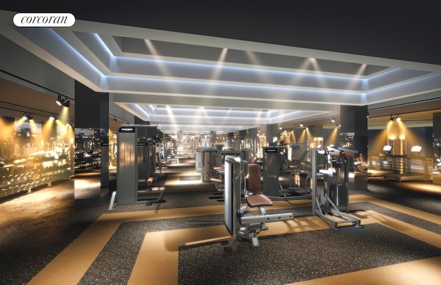 view of workout area