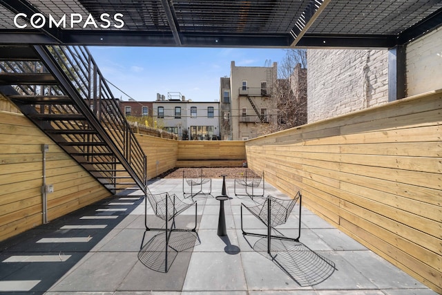 view of patio / terrace with a fenced backyard