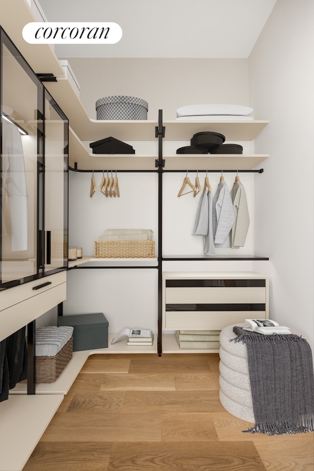 mudroom featuring wood finished floors