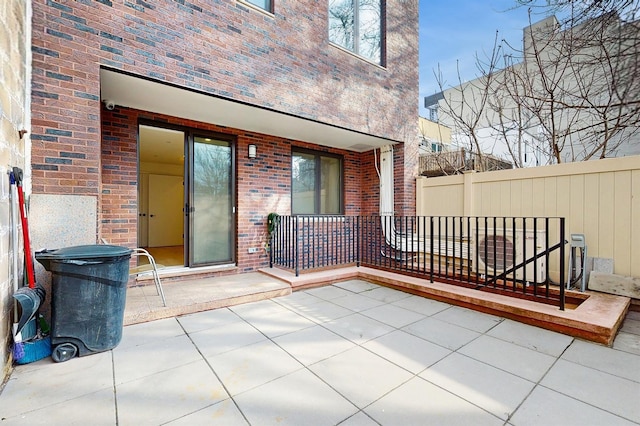 view of patio / terrace with fence