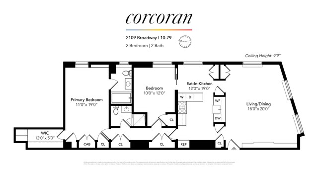 2109 Broadway Unit 1079, New York City, NY 10023 - view of floor plan / room layout