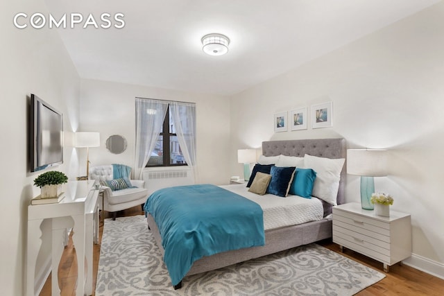 345 Riverside Dr Unit 1E, New York City, NY 10025 - bedroom with wood finished floors and radiator heating unit