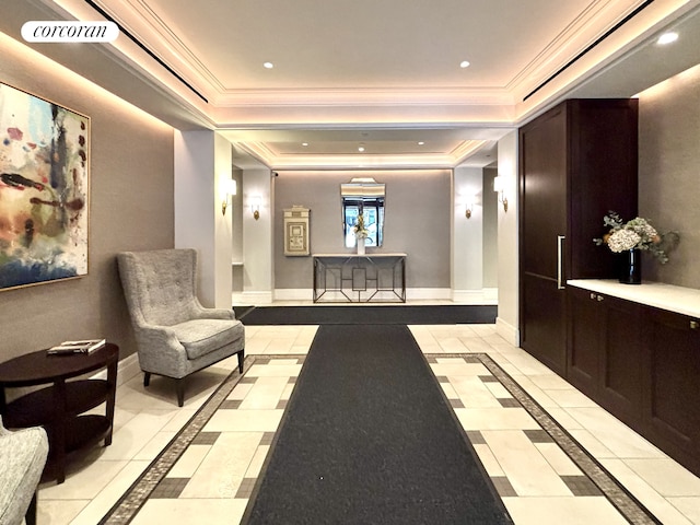 789 W End Ave Unit Ph6, New York City, NY 10025 - lobby with crown molding and recessed lighting