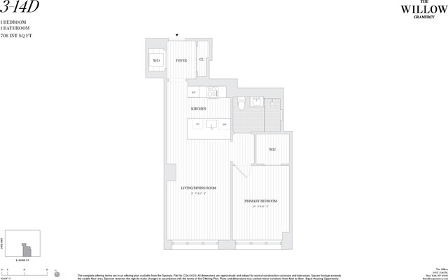 201 E 23rd St Unit 10D, New York City, NY 10010 - floor plan / room layout