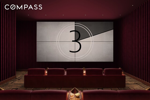 201 E 23rd St Unit 10D, New York City, NY 10010 - view of home theater