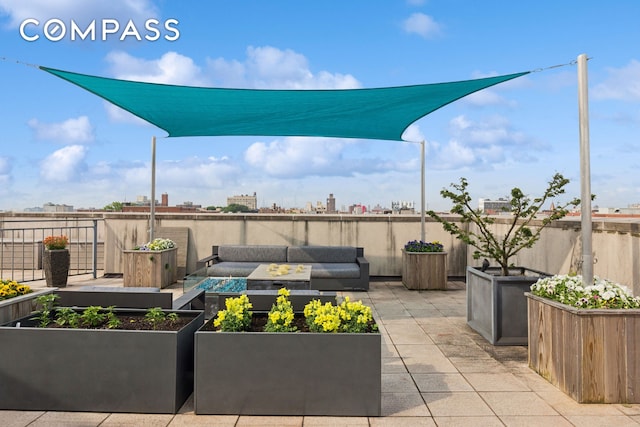 456 W 167th St Unit 7C, New York City, NY 10032 - view of patio with a fire pit and a vegetable garden