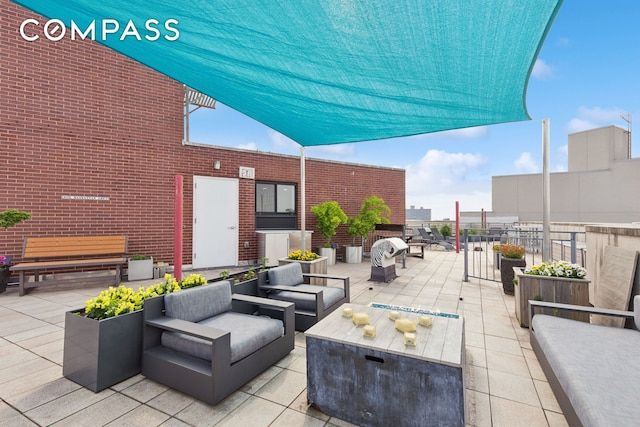 456 W 167th St Unit 7C, New York City, NY 10032 - view of patio with an outdoor hangout area