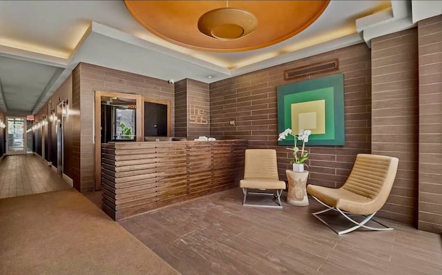 view of reception area
