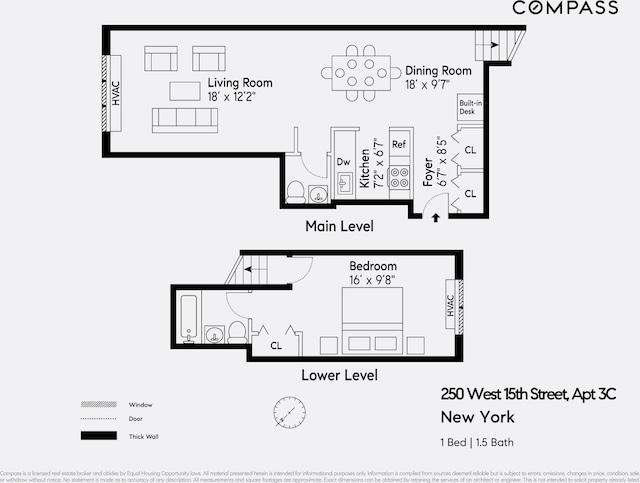 250 W 15th St Unit 3C, New York City, NY 10011 - home floor plan
