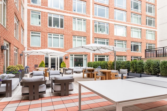 205 E 85th St Unit 7-B, New York City, NY 10028 - view of patio / terrace featuring an outdoor living space