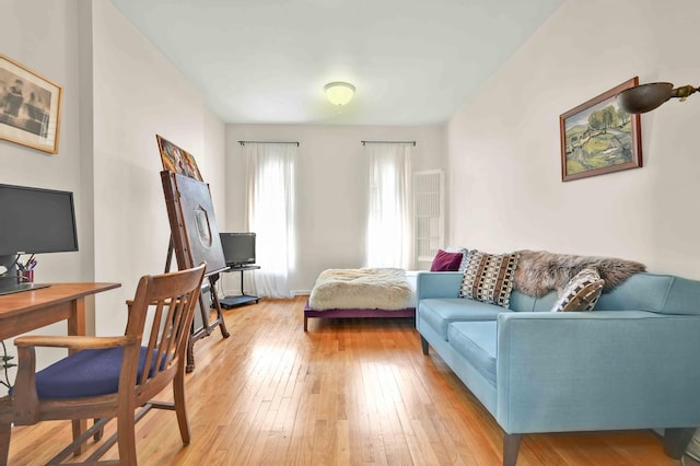 7 2nd Ave Unit 2-B, New York City, NY 10003 - bedroom featuring an office area and light wood-style floors
