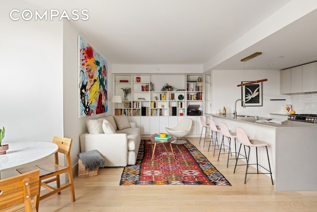111 Montgomery St Unit 7M, New York City, NY 11225 - living area featuring light wood-type flooring
