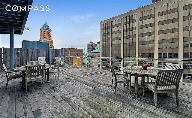 110 Livingston St Unit 7P, New York City, NY 11201 - deck with outdoor dining space