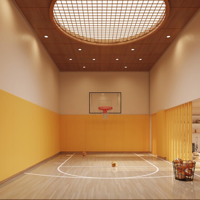 view of sport court featuring community basketball court
