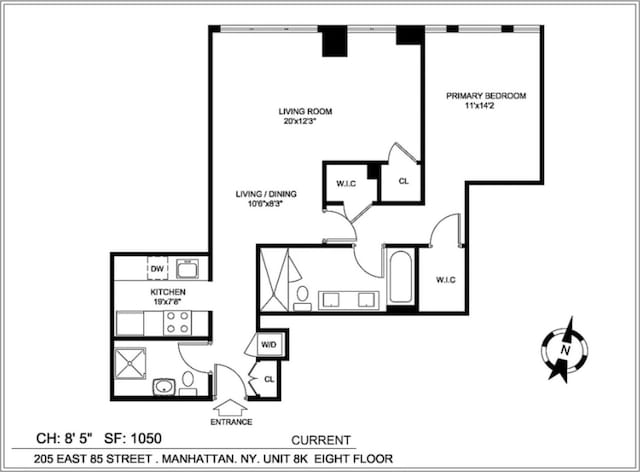205 E 85th St Unit 8K, New York City, NY 10028 - floor plan / room layout