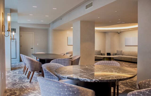 205 E 85th St Unit 8K, New York City, NY 10028 - dining space with recessed lighting