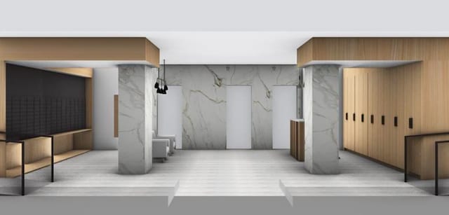 below grade area with wood finished floors and water heater
