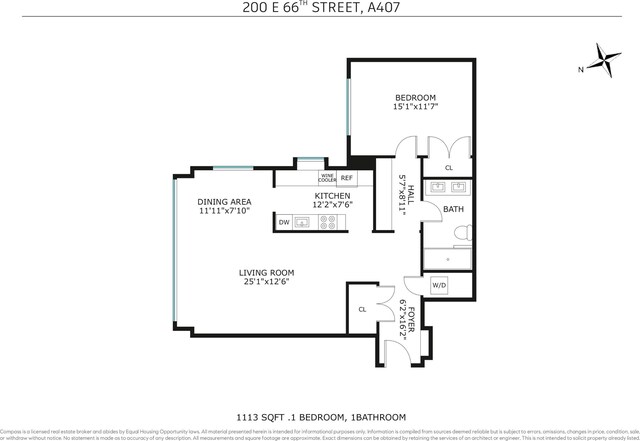 200 E 66th St Unit A407, New York City, NY 10065 - floor plan / room layout