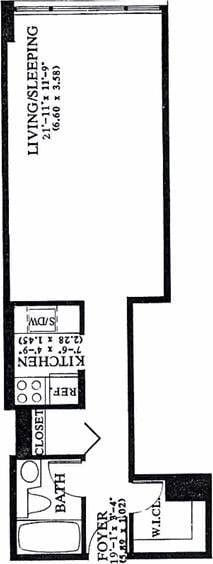 350 W 50th St Unit 6-R, New York City, NY 10019 - property floor plan