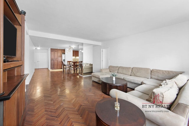 216 E 47th St Unit 4-A, New York City, NY 10017 - view of living room