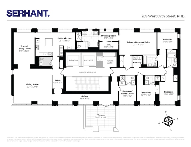 269 W 87th St Phb, Phb, New York City, NY 10024 - floor plan