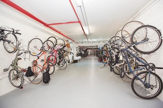 garage featuring bike storage