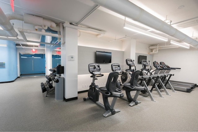 view of gym